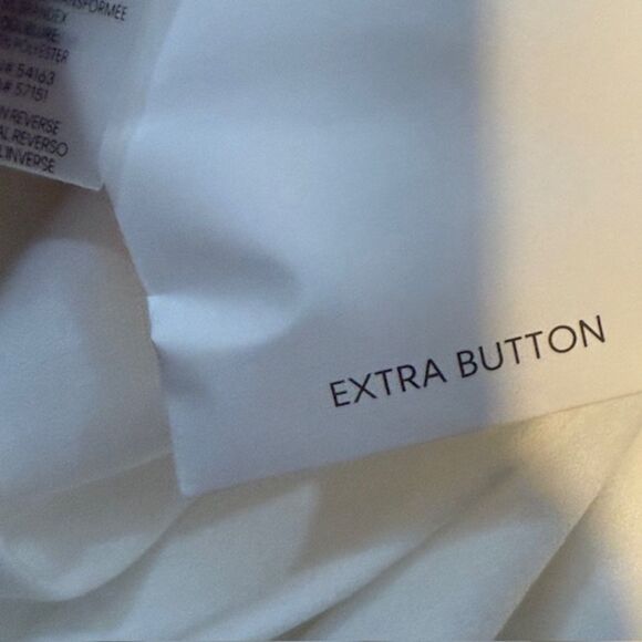 Calvin Klein NWT White Puff Sleeve Button Midi Dress Size 8 Romantic Coquette - Picture 9 of 9